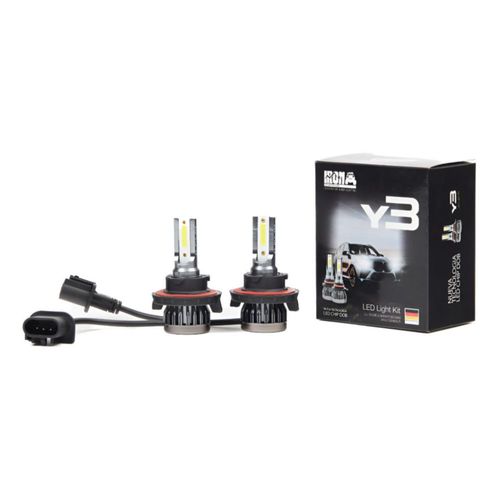 Kit foco LED Y3 IRON LED 22.000 LM LED DOB 36W Para luces Altas Bajas y Auxiliares Niebla Neblineros (BILED y Simples) Para Auto, Camioneta, Off Road