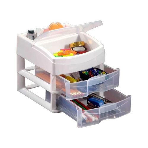 Cajonera joyero alhajero costurero organizador 2 cajones