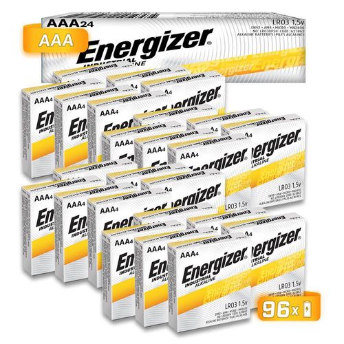 Pila energizer industrial alcalina aaa 96 unidades en92