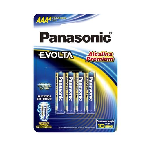 Pila panasonic evolta alcalina aaa con 48 unidades 1.5v