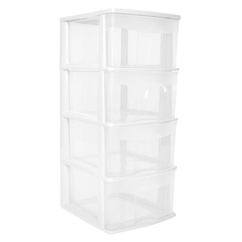 Caja plástico organizadora cajonera 4 cajones 8484 83*39*35cm