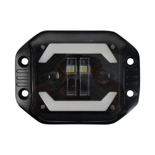 Faro auxiliar 2 leds 25w ojo angel 5w 8-80v lm 1800