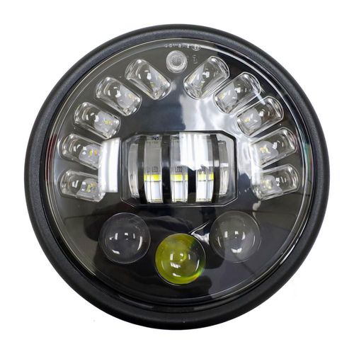 Faro delantero led mod 52 alta49.5w/baja35w/ojo angel 5w 12v