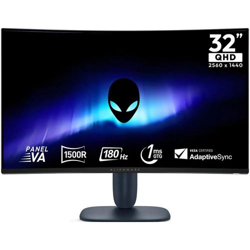Monitor gamer curvo alienware 32 qhd 180hz 1ms va bl