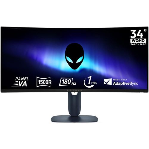 Monitor gamer curvo alienware 34 wqhd 180hz 1ms va bl