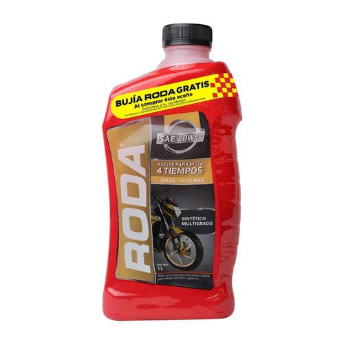 Aceite roda sintetico 4t 20w-50 api sn/jaso ma2 1l (c/12)