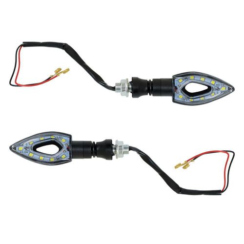 Direccional delantera/trasera flecha blanco led set 12v