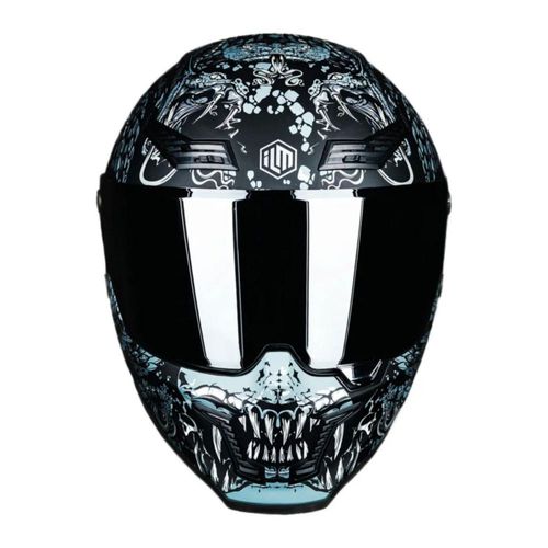 Casco Para Moto Ilm Vendetta Mf509 Mythology Gris Ece 22.06 Rider One