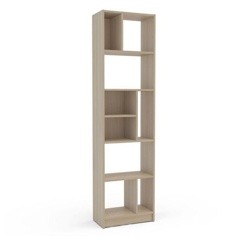 MOBI Librero de Madera Modelo Pascal Color Legno Salinas 48 cm 6 Entrepaños Organizador