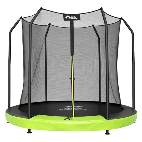 Trampolin 8ft 2m Brincolin Empotrado Malla de Seguridad Ninos Uso Exterior Estructura Reforzada Resistente Ideal Jardin Diversion Segura