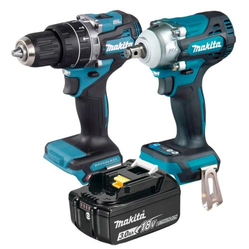 ROTOMARTILLO HP002GZ + LLAVE DTW301Z + BATERÍA BL1830B MAKITA