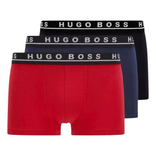 Boxer Hugo Trunk Rojo y Negro 3pz