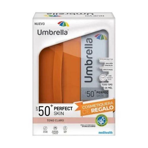 Italmex Kit Umbrella Perfect Skin Tono Claro FPS50 50 g y Cosmetiquera