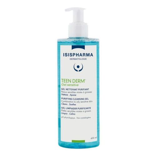 Isispharma Teen Derm Gel Sensitive Limpiador suave 400ml