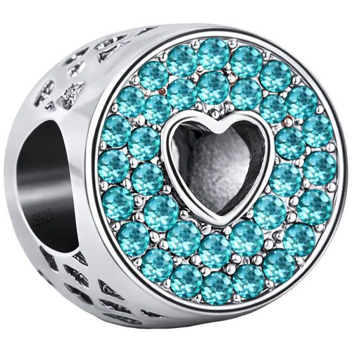Charm Separador fijo plata MXXKH-001 Heart13 Charm corazón de plata