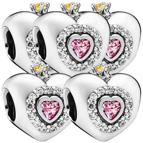 Charm Separador plata s925 MXXKV-005 Heart09 Charm Corazón Brillante