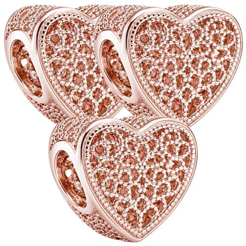 Charm Colgante Corazón rose MXXKT-003 Heart06 Charm Separador diseño corazón