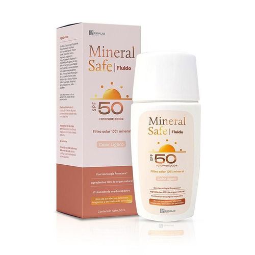 Panalab Mineral Safe Fluido FPS50 Protector Solar Mineral con Color Claro 50 ml
