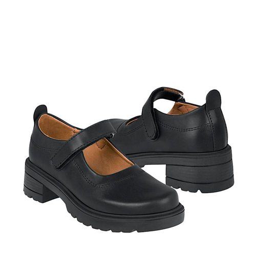 ZAPATOS ESCOLARES NIÑA STYLO 302 SIMIPIEL NEGRO 18-21