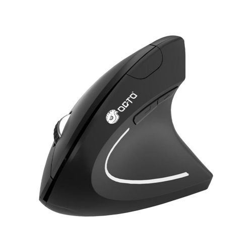 Mouse Gamer Ergonómico Octo Vertical Inalámbrico Bluetooth 1600 Dpi 6 Botones Negro
