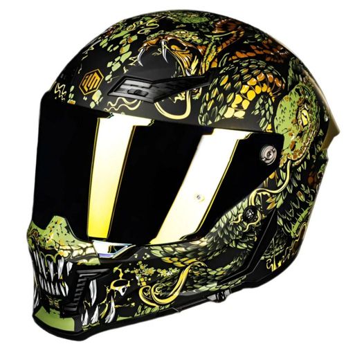 Casco Integral Ilm Vendetta Mythology Mf509 Gold Rider One