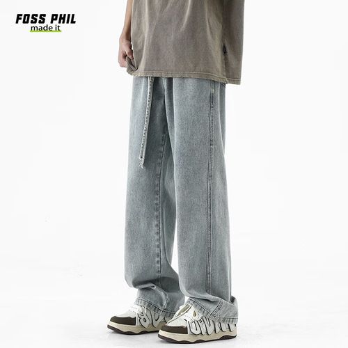 Jeans rectos Foss Phil Azul claro para hombre