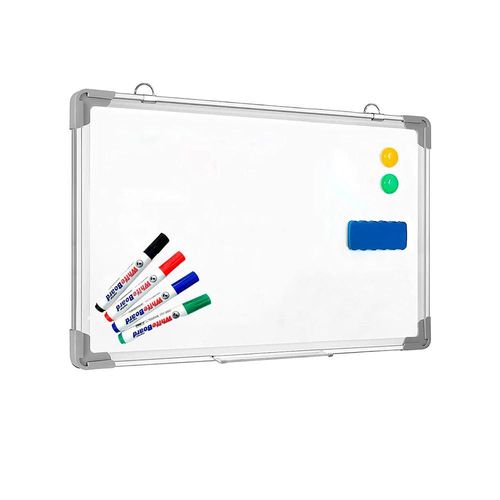Pizarrón Magnético Bluelander 90x60 cm Doble Cara con Accesorios