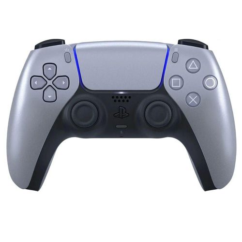 Control inalámbrico Sony DualSense para PlayStation 5 color plateado.