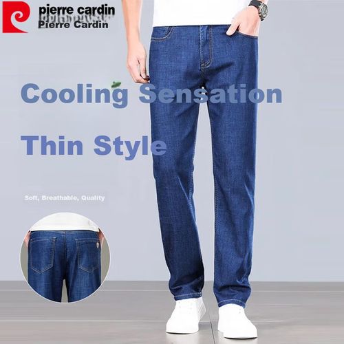 Jeans Pierre Cardin Delgado Recto Azul Hombre