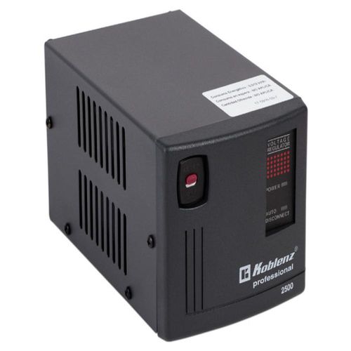 Regulador Koblenz ER-2550 2500VA/2000W con 6 contactos.