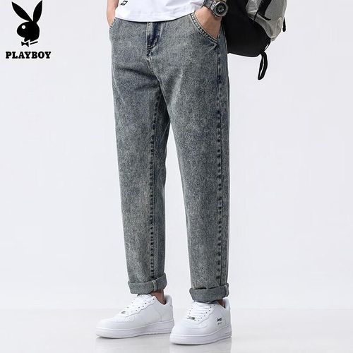 Jeans PLAYBOY pierna recta  azul/gris