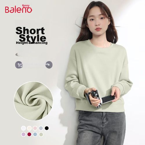 Sudadera Baleno Verde claro cuello redondo para mujer