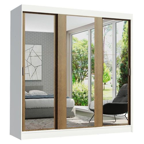 Ropero Closet Madesa Reno 3 Puertas 3 Espejos BM 1