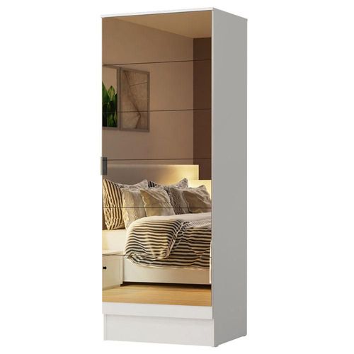 Zapatera Madesa Isis 1 Puerta Con Espejo Color Blanco 10