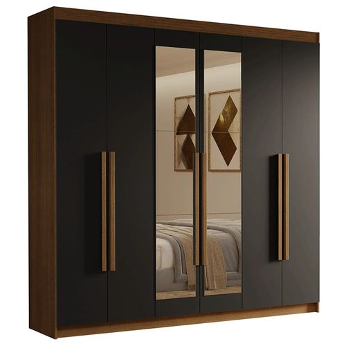 Ropero Closet Madesa Venus 6 Puertas 2 Espejos 180cm MN 1