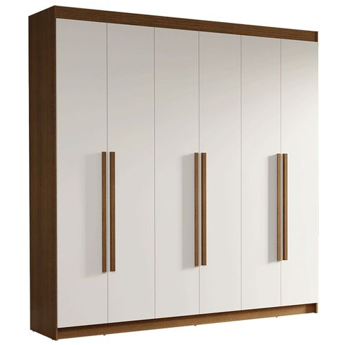 Ropero Closet Madesa Venus 6 Puertas 180cm Marrón/Blanco 1