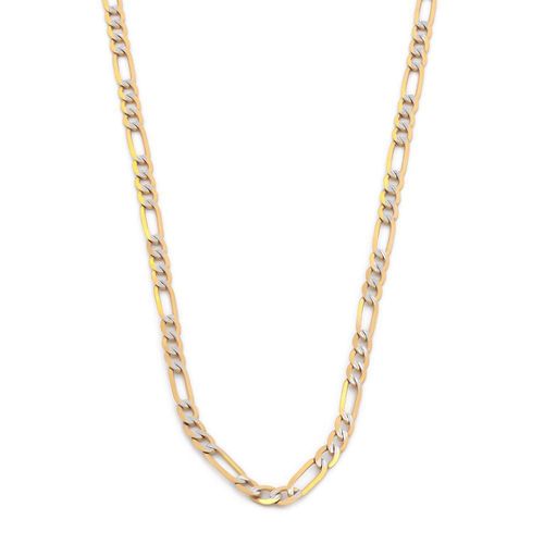 Cadena estilo cartier diamantada oro italiano sólido 14k 45 cm
