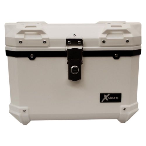 Caja Porta Equipaje Para  Moto  Motonetas Capacidad 45L Universal Blanca
