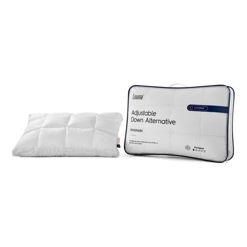 Almohada ajustable luuna down alternative estándar – suavidad tipo plumón, altur