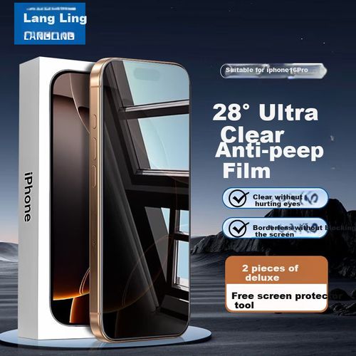 Protector de pantalla para iPhone 16 Pro de vidrio templado