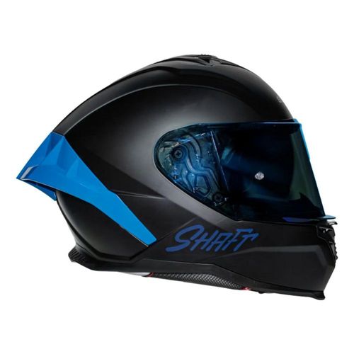 Casco Deportivo Shaft Sh598 GTR Solid 2 Micas Negro Mate Moteros