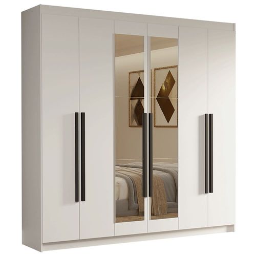 Ropero Closet Madesa Venus 6 Puertas 2 Espejos 180cm BB 4