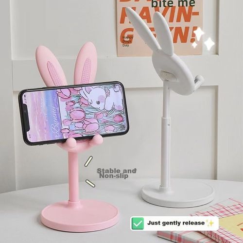 Soporte para celular y tablet Deepor ajustable con forma de conejo 12.9 pulgadas