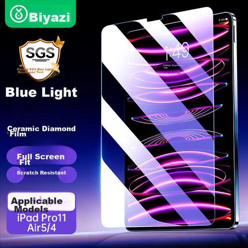 Protector de pantalla BIAZE iPad Air 10.9 pulgadas vidrio templado anti luz azul