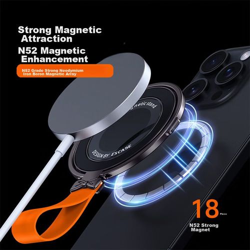 Soporte con Anillo magnético Escase JJ01 naranja