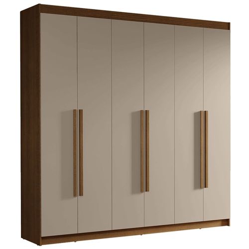 Ropero Closet Madesa Venus 6 Puertas 180cm Marrón/Crema 1