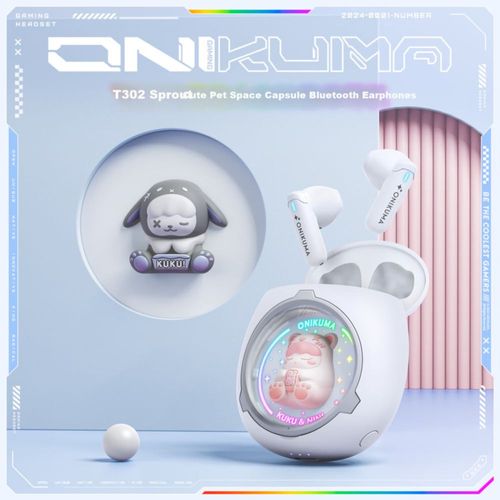 Audífonos ONIKUMA T302 Bluetooth   Gris