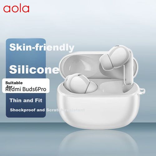 Funda Xiaomi Redmi Buds 6 Pro Silicona Blanca