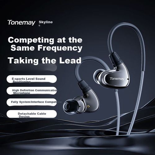 Audífonos Tangmai Lingyun HiFi Gaming con micrófono y cable intercambiable