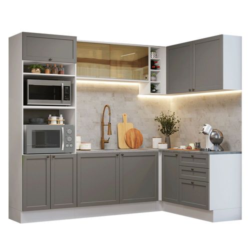 Cocina Integral Completa Modular Madesa Vik 399cm BG 01